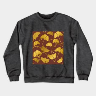Ginkgo Gold_Terra Cotta Crewneck Sweatshirt